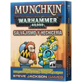 Salvajismo y Hechicería expansión Munchkin Warhammer 40000 juego de mesa cartas español Steve Jackson