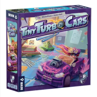 Tiny Turbo Cars juego de mesa español Devir Horrible Guild