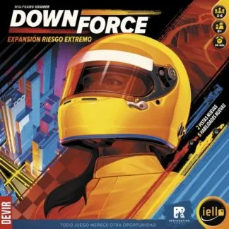 Riesgo Extremo expansión Downforce juego de mesa carreras español Devir Restoration Games