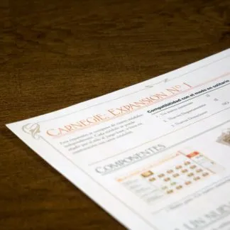 Expansión Carnegie juego mesa estrategia español Maldito Games Quined