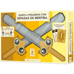 VAMOS  A PEGARNOS CON ESPADAS DE MENTIRA