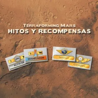 Hitos y Recompensas expansión Terraforming Mars juego de mesa español Maldito Games FryxGames