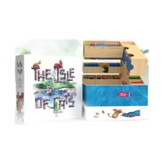 NUEVO Caja de madera accesorio La Isla de los Gatos juego mesa Maldito Games