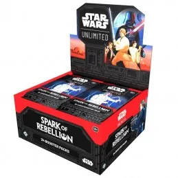 STAR WARS UNLIMITED! SPARKS OF REBELLION BOOSTER 1 SOBRE EN INGLES