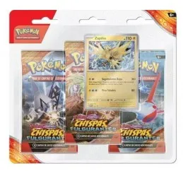 POKEMON COLECCION SV8 - PACK BLISTER 3 BOOSTER CHISPAS FULGURANTES