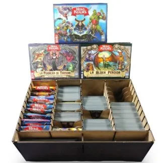 NUEVO Inserto de madera accesorio Hero Realms juego mesa WithOut Mess