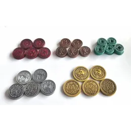 80 MONEDAS METALICAS SCYTHE & EXPEDICIONES
