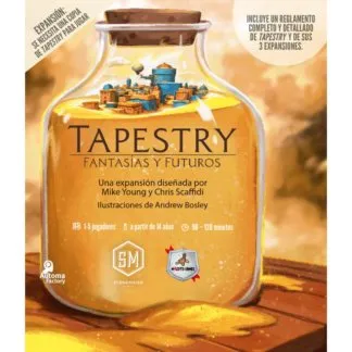 Fantasías y Futuros expansión Tapestry juego de mesa estrategia español Maldito Games Stonemaier