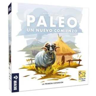 Un Nuevo Comienzo expansión Paleo juego de mesa cartas español Devir Hans im Gluck