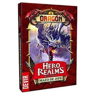 Dragón Mazo de Jefe Hero Realms juego de mesa cartas español Devir White Wizard Games